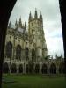 Kreuzgang: der Blick vom Kreuzgang auf einen Teil des Langhauses
der Kathedrale von Canterbury