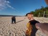 wir am Strand von Jūrmala,: Strandspaziergang an der "Riviera Lettlands" in Jūrmala