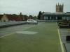 Parkhaus: unser Auto auf dem Dach des Parkhauses in Cambridge
(im Hintergrund sieht man den Turm der St John’s College Chapel)