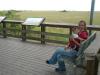 Pa-hay-okee Overlook: Mama (Katy) und ich am Pa-hay-okee Overlook
inmitten der nassen Graslandschaften des Everglades Nationalpark