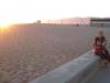wir am Venice Beach: Mama (Katy), Viktor und ich beim Sonnenuntergang am Venice Beach,
einem der wohl schönsten und bekanntesten Strände von Los Angeles, Kalifornien