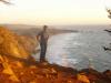 Papa am Big Sur: Papa beim Sonnenuntergang am Big Sur