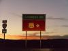 Sonnenuntergang: wir verlassen die Interstate 40 kurz nach Ash Fork (Arizona),
um auf der legendären Route 66 Richtung Sonnenuntergang zu fahren