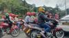 Verkehr Kigali 2: Überall sind die Motobike-Taxen!