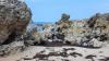 Die Felsen am Strand von Llanes: Die Felsen am Strand von Llanes bei Ebbe